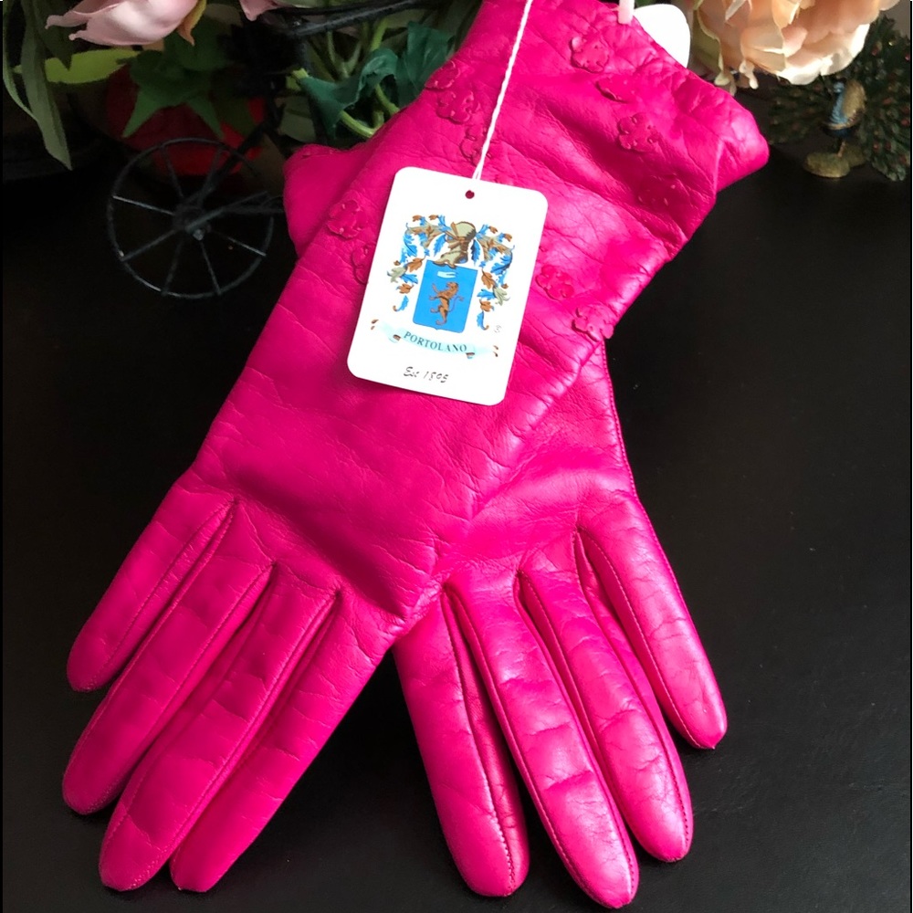 Cashmere Lined Leather Gloves